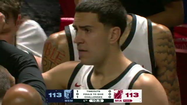 NBA夏季联赛：灰熊vs热火第4节英文原声回放