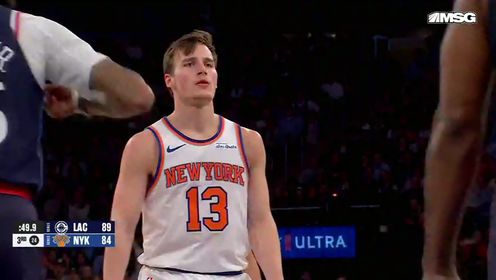 《NBA全场集锦》NBA常规赛：快船vs尼克斯第3节英文原声回放