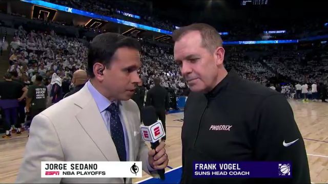 NBA季后赛：太阳vs森林狼G1第2节英文原声回放