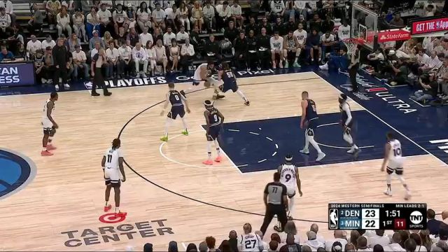 掘金vs森林狼第1节中文解说回放