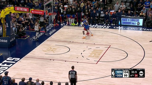 这年轻人！爱德华兹犹如冲起来的小跑车连超5人持球一条龙上篮