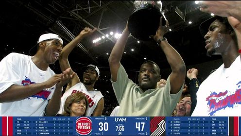 《NBA全场集锦》NBA常规赛：开拓者vs活塞英文原声全场回放