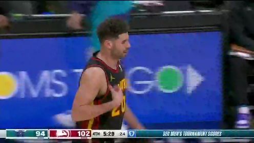 《NBA全场集锦》【回放】NBA常规赛：黄蜂vs老鹰第4节英文原声回放