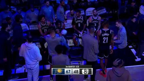 《布鲁克林篮网》【回放】NBA常规赛：步行者vs篮网第3节中文解说回放