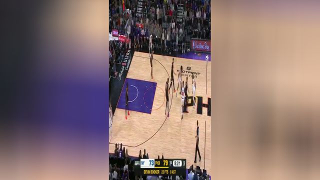 NBA常规赛：尼克斯vs太阳第3节英文原声回放