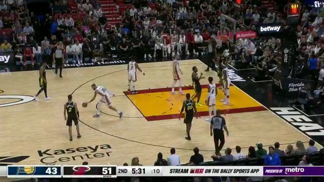 NBA常规赛：步行者vs热火第2节中文解说回放