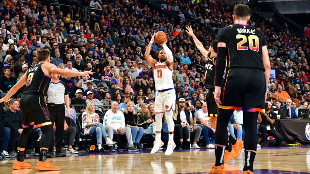 尼克斯vs太阳五佳球 比尔高难度极限3+1 布伦森百发百中三分破纪录