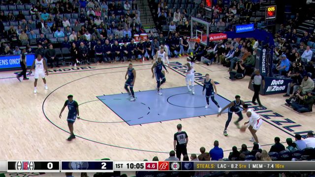 快船128-119灰熊 乔治37分快船客场胜灰熊取得三连胜
