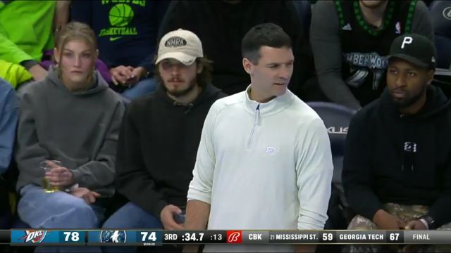 NBA季中锦标赛：雷霆vs森林狼第3节英文原声回放