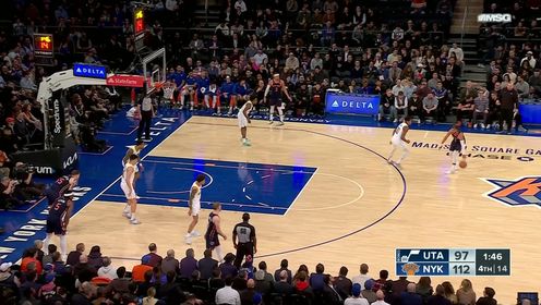 《NBA全场集锦》润物细无声！布伦森持球突破急停跳投稳稳命中