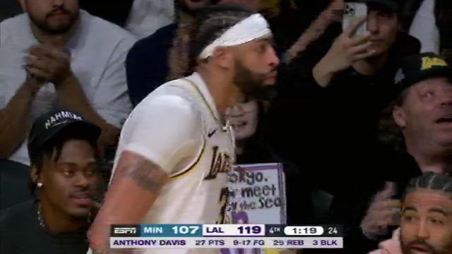 NBA常规赛：森林狼vs湖人第4节中文解说回放