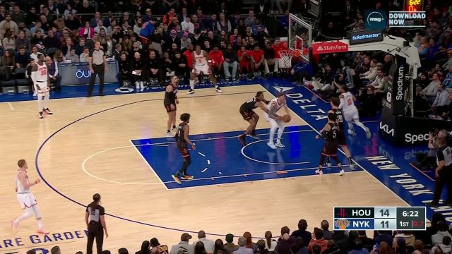 布伦森vs火箭集锦 豪取30+7率队拿下胜利