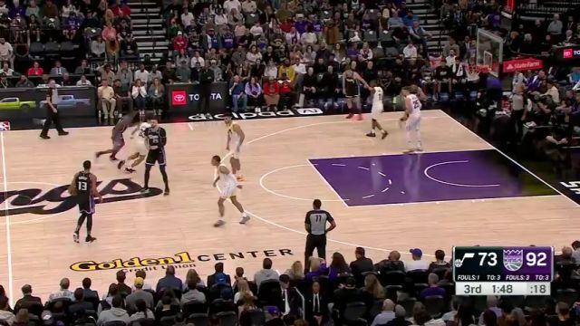 NBA常规赛：爵士vs国王第3节中文解说回放