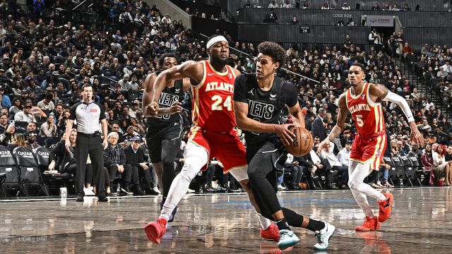 老鹰97-124篮网 卡梅隆-约翰逊狂砍29分率队大胜老鹰