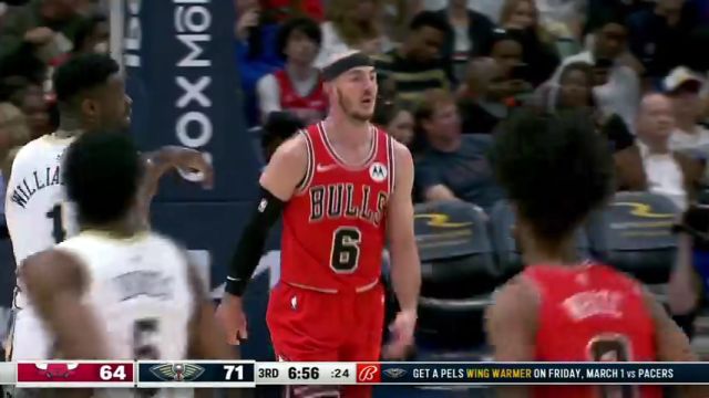 NBA常规赛：公牛vs鹈鹕第3节中文解说回放
