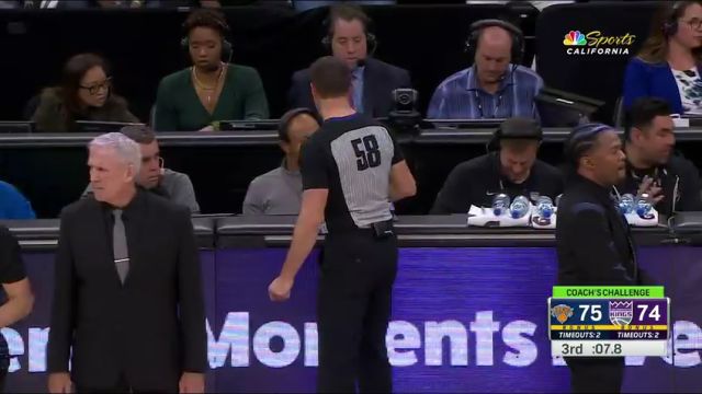 NBA常规赛：尼克斯vs国王英文原声全场回放