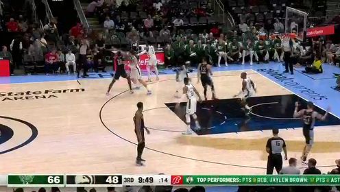 《NBA全场集锦》【回放】NBA常规赛：雄鹿vs老鹰第3节中文解说回放