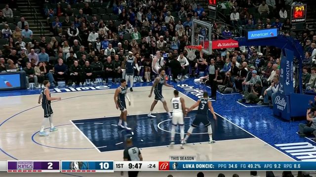 外线火力全开！ 国王和独行侠互飙三分互不相让