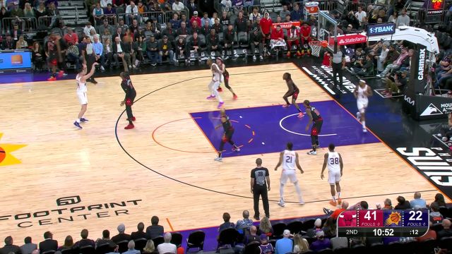 无解进攻的代表 杜兰特接球转身中距离打成2+1