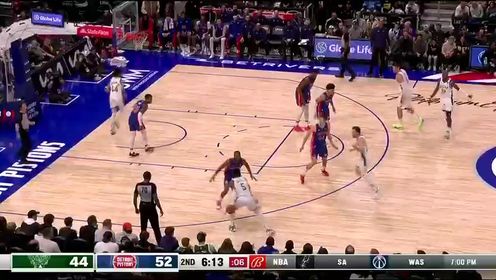 《NBA全场集锦》【回放】雄鹿vs活塞第2节中文解说回放