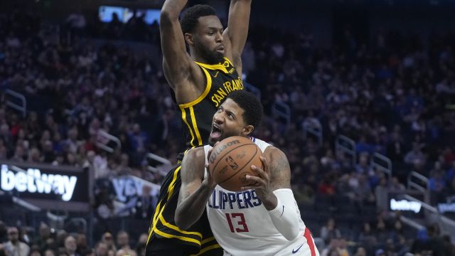 保罗乔治vs勇士集锦 拿下24+5+5数据拉满助队取胜