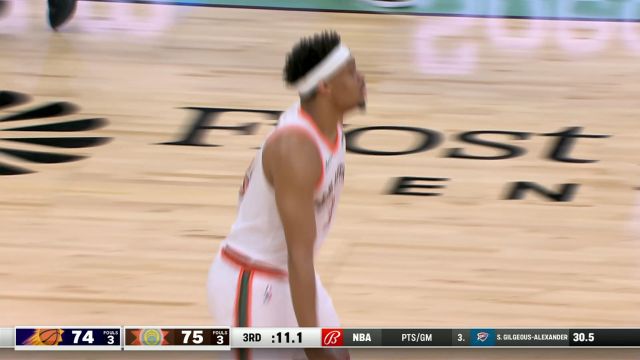 趁着士气正盛何必收手？凯尔登-约翰逊弧顶三分手起刀落