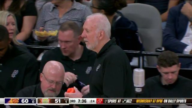 太阳vs马刺第3节英文原声回放