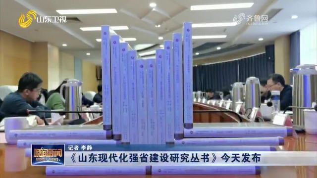 《山东现代化强省建设研究丛书》发布首批5本,全书共十卷本