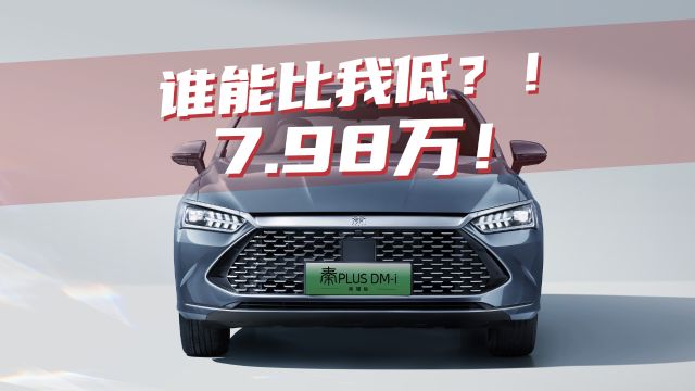 舌尖上的汽车:谁能比我低?比亚迪秦PLUS DMi,7.98万!