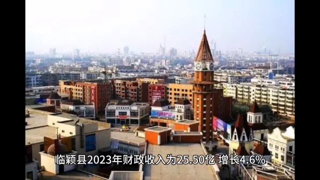 2023年漯河各地财政收入,临颍总量领先,召陵增速第二