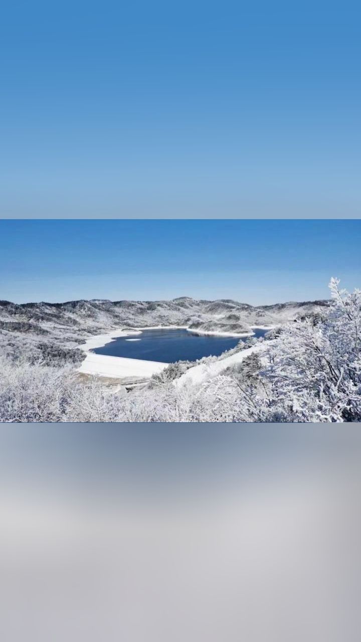 浙西天池雪景图片