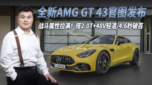 性能钢炮新标杆!全新AMG GT 43来了,搭2.0T+48V轻混/4.6秒破百