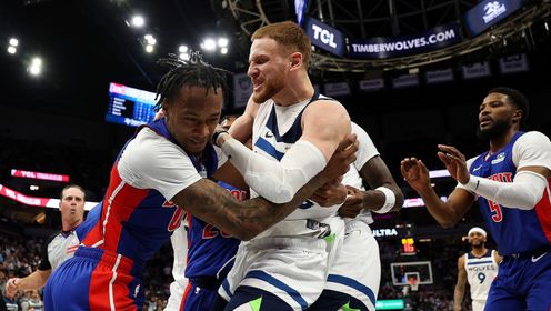 《NBA全场集锦》狼塞冲突处罚：五人禁赛迪文里德等4人各一场 斯图尔特屡教不改被禁两场
