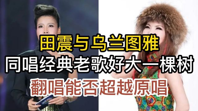 田震与草原歌手乌兰图雅,同唱老歌好大一棵树,翻唱能否超越原唱