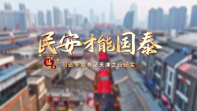 时政微纪录丨民安才能国泰——习近平总书记天津之行纪实