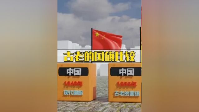 不同国家的历史国旗比较