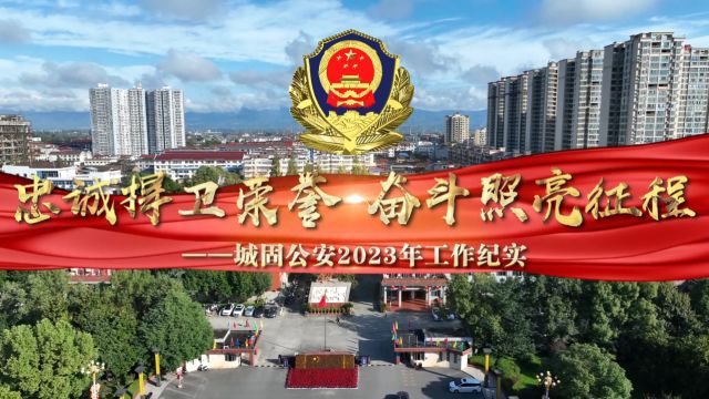 忠诚捍卫荣誉 奋斗照亮征程——城固公安2023年工作纪实