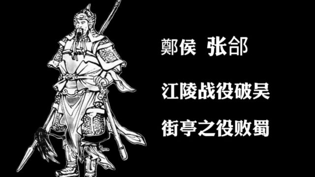 三国时期名将张合:江陵战役破吴,街亭之役败蜀