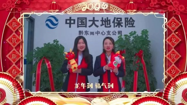 中国大地保险黔东南中心支公司祝全州人民阖家幸福!龙年大吉!