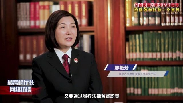 那艳芳:画好检察机关信访工作法治化“路线图”