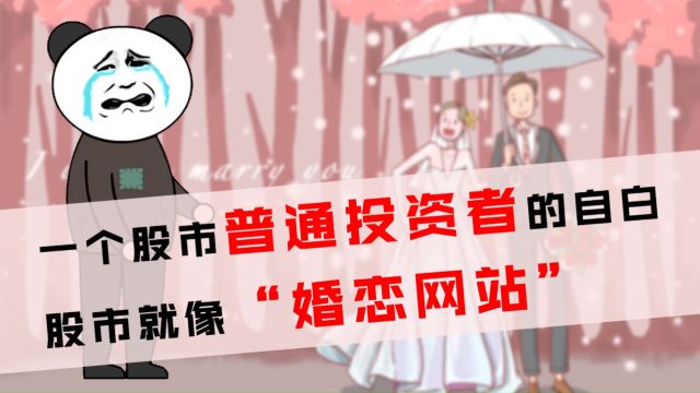 股市就像“婚恋网站”——一个股市普通投资者的自白