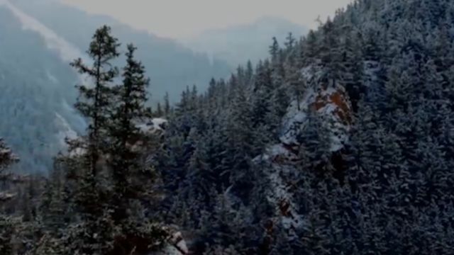 甘肃:祁连山雪后风景美如画