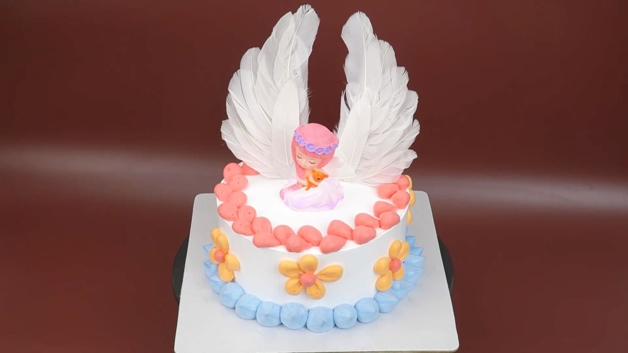 小天使清新蛋糕装饰创意