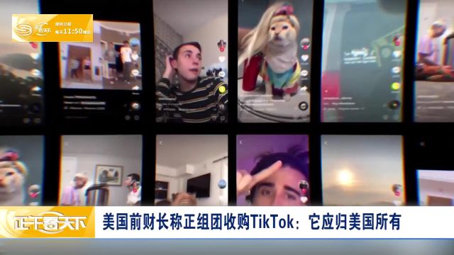 美国前财长称正组团收购TikTok:它应归美国所有