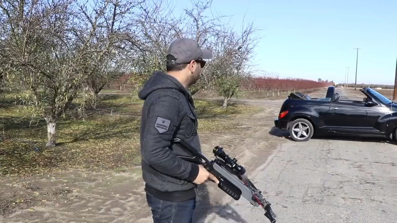 复合弩阿斯顿系列丛林猎人350反曲弓弩追风150弩户外性能测试娱乐节目