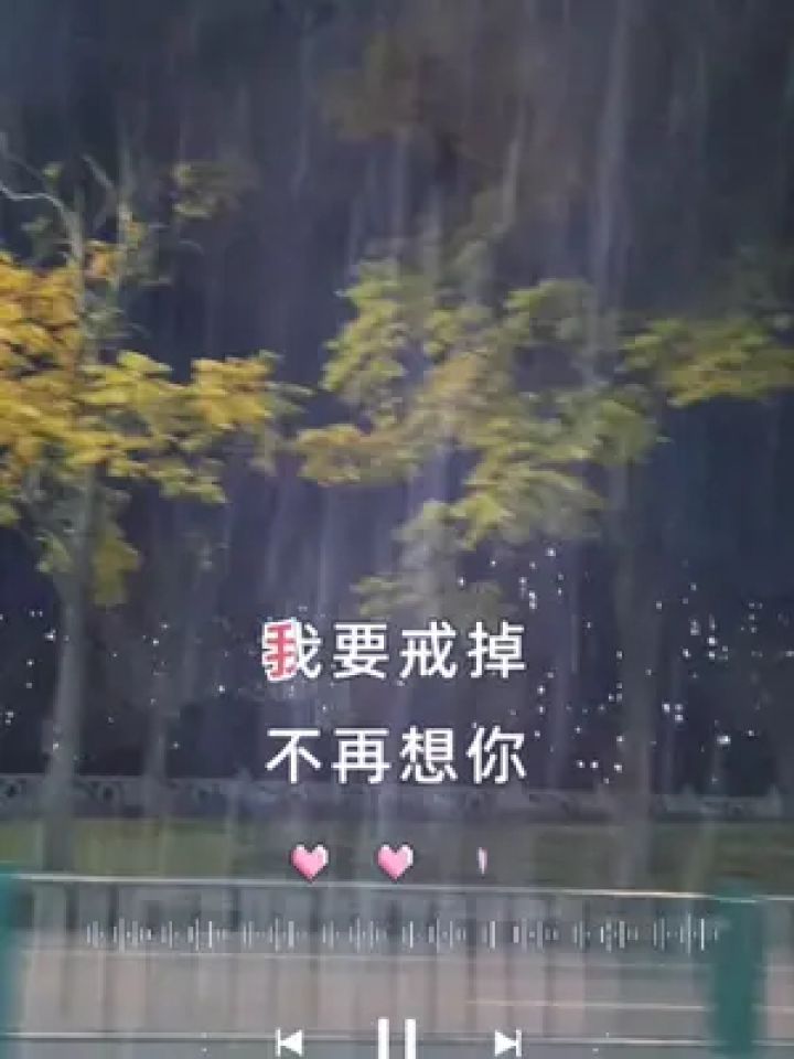 我要戒掉不再想你