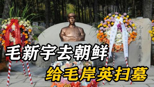 1986年，毛新宇去朝鲜给毛岸英扫墓，在墓前却被一位朝鲜女郎搂住