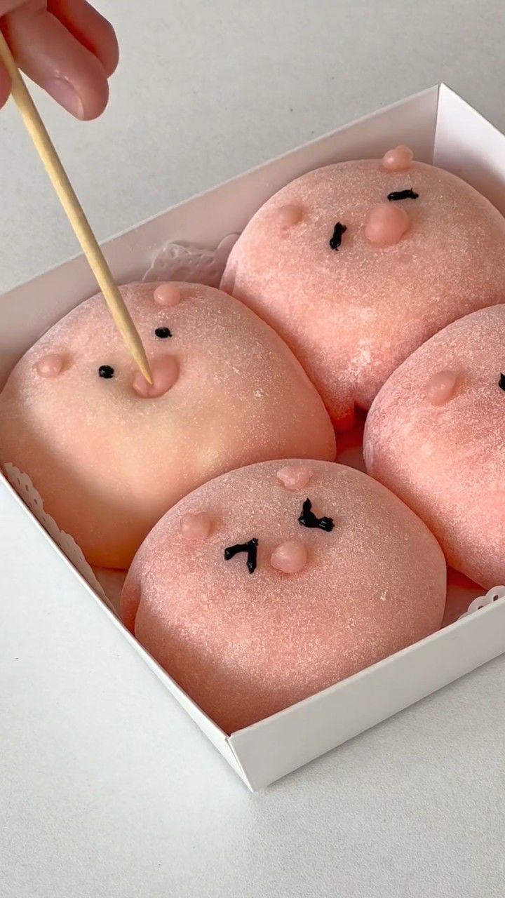 们要的《猪猪雪媚娘》配方教程来啦! 粉粉嫩嫩好可爱～糯叽叽超好吃!