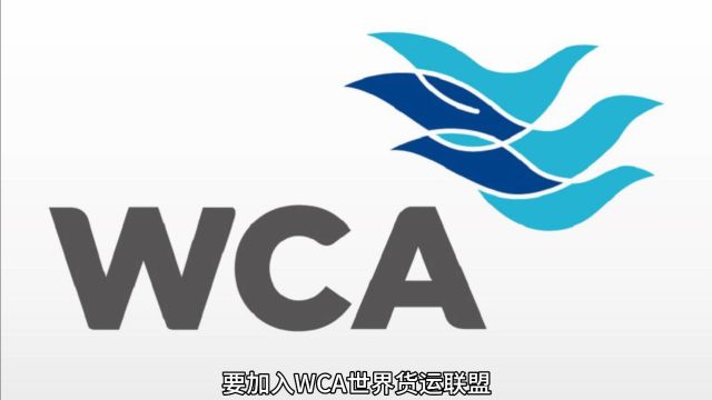 WCA世界货运联盟怎么加入