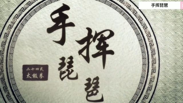 二十四式太极拳 第五式 手挥琵琶